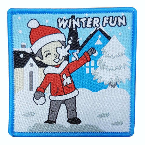 Winter Fun boy badge